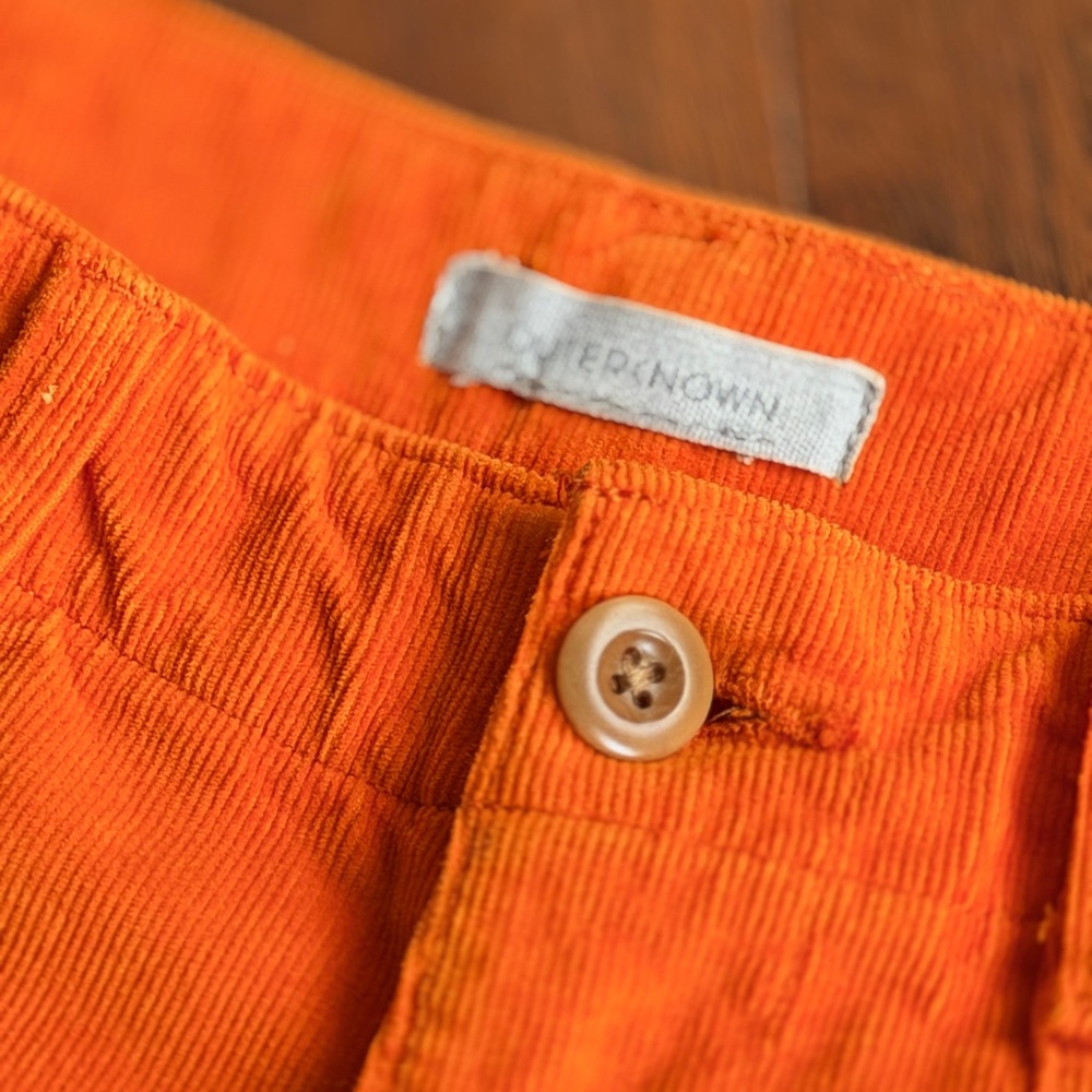 Killer Seventy Seven Outerknown Orange Corduroy Women’s Shorts
